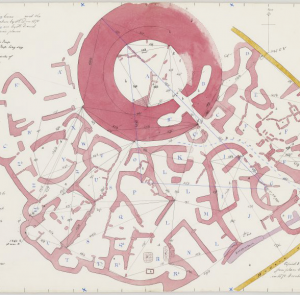 Plan of the Broch of Lingro (1870) @RCAHMS Licensor www.rcahms.gov.uk