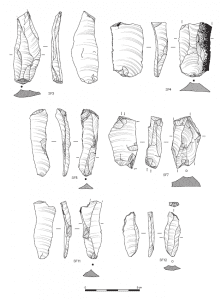 Lithic artefact illustrations