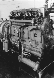 A Crossley electric generator inside a Power House. (© Historical Radar Archive)