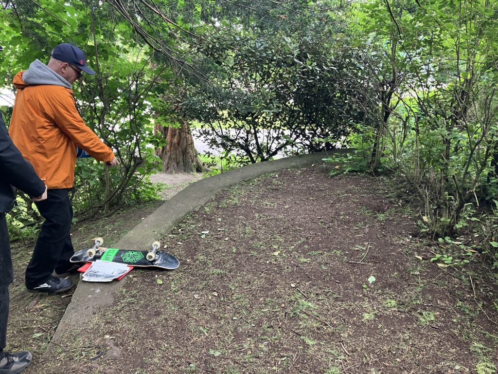 Assessing the survival of some of the original skatepark features in Kelvingrove Park