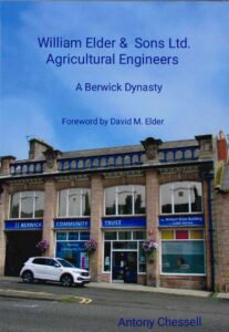 Image of industrial plant in brick under a blue sky with dark blue text.